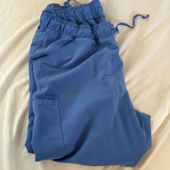 JAANUU WOMEN'S MESH-ENHANCED SCRUB JOGGER - CEIL BLUE Sz 1X - Picture 4 of 7